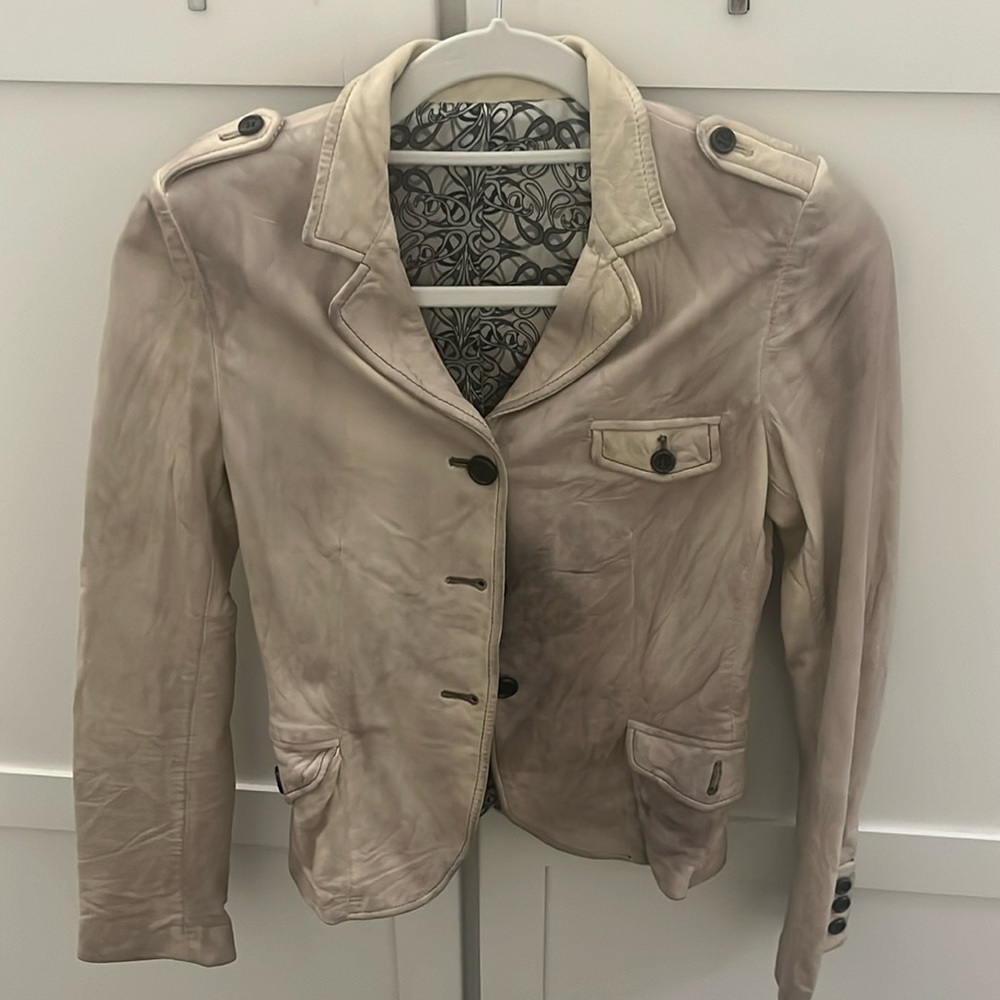 Distressed Leather Jacket